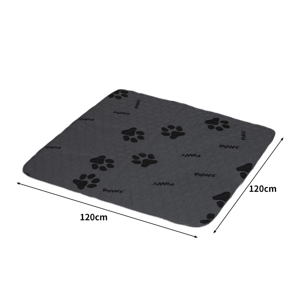 4PC Washable Dog Puppy Training Pad Reusable Cushion Jumbo Grey