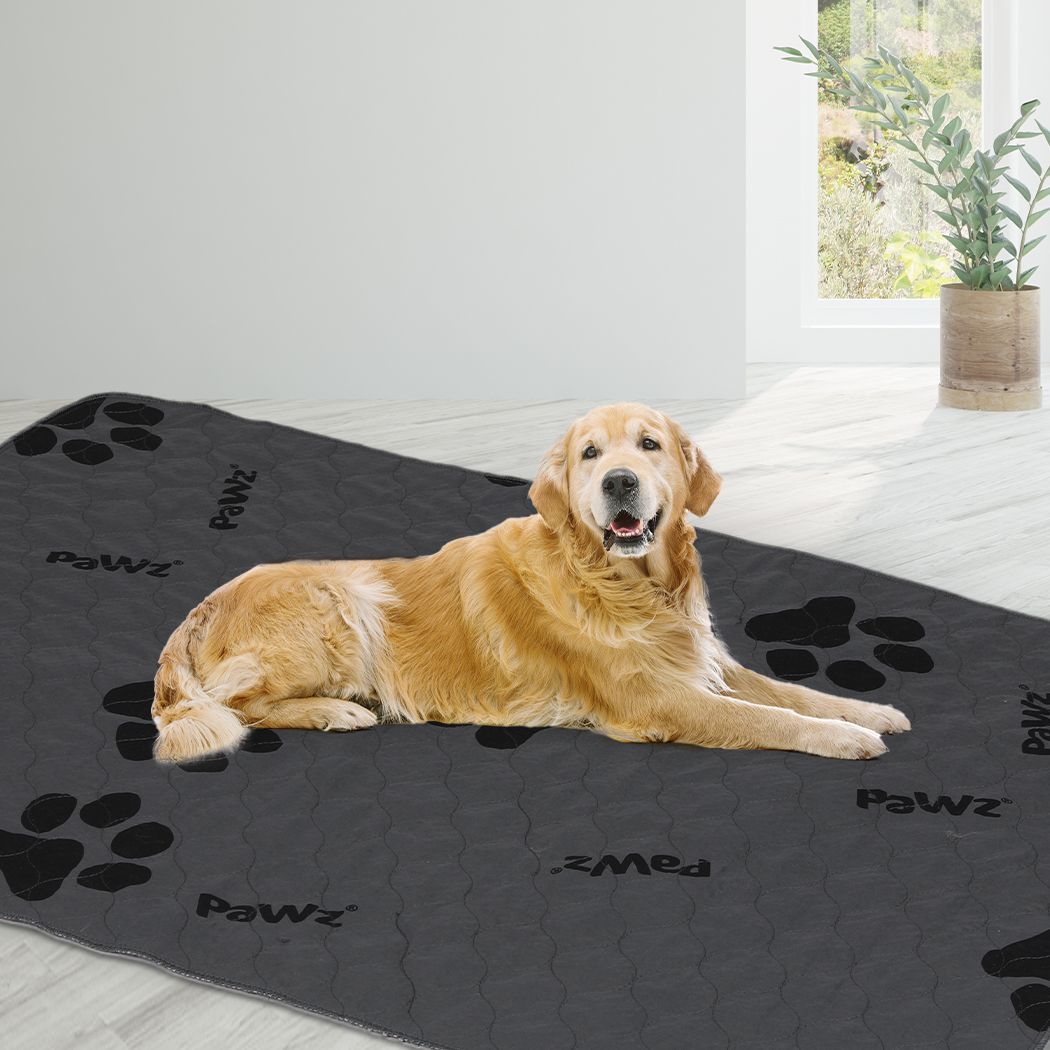 4PC Washable Dog Puppy Training Pad Reusable Cushion Jumbo Grey