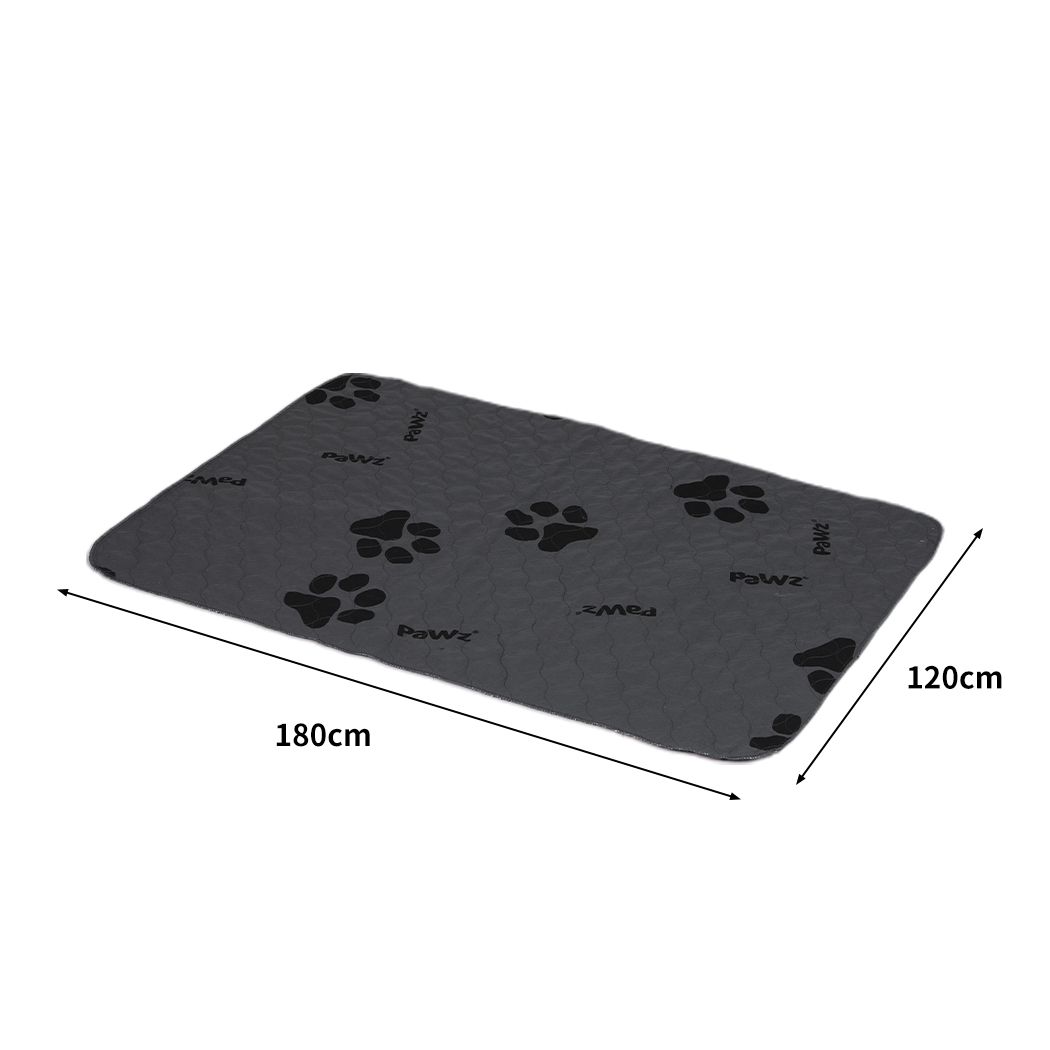 4PC Washable Dog Puppy Training Pad Reusable Cushion King Grey
