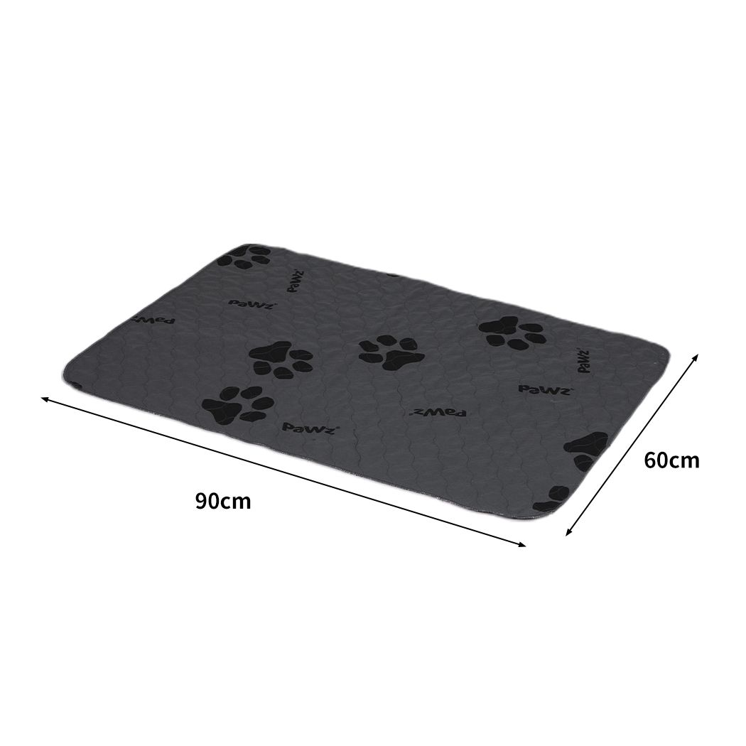 Washable Dog Puppy Training Pad Reusable Cushion 2PC Grey