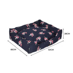 Pet Bed Washable Double-Sided Portable Cushion Mat Indoor Navy XL/XXL/XXXL