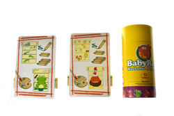 2 X Colouring Wooden Jacob's Ladder with 12 Colours Washable Markers