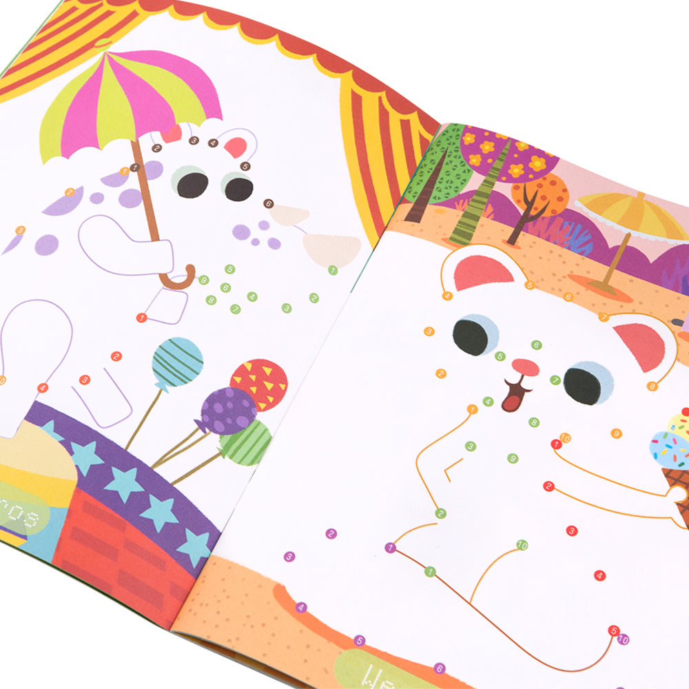 Bulk 3 Dot-To-Dot Animals/colouring/drawing Books
