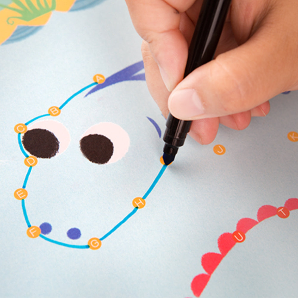 Bulk 3 Dot-To-Dot Dinosaurs/colouring/drawing Books