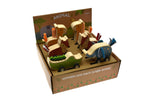 Wooden Pull Back Jungle Animal Randomly Pick