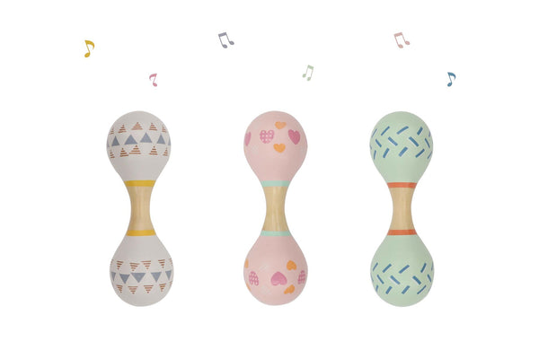  Calm & Breezy Maraca Rattle Double Ended Randomly Pick