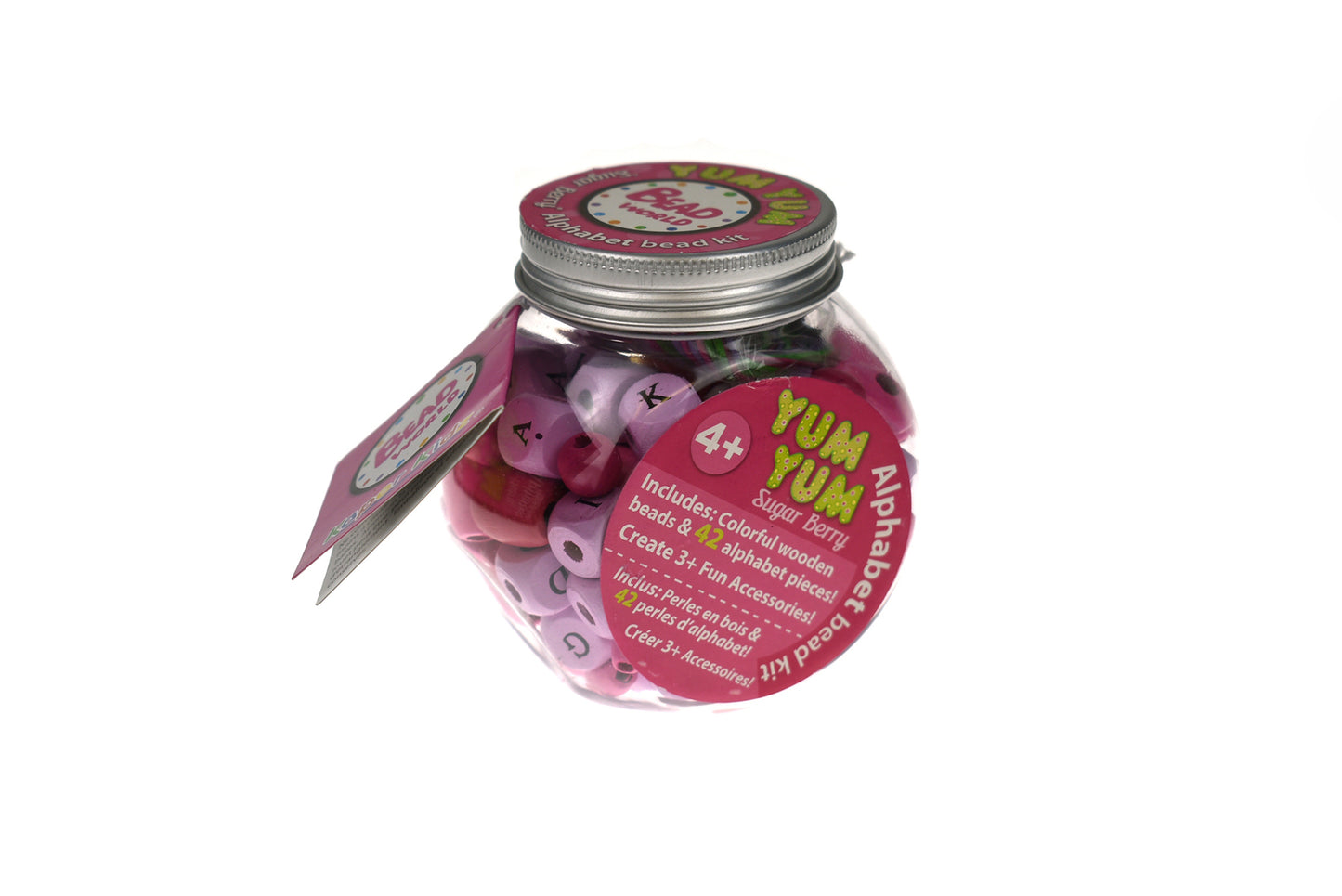 YUM YUM DIY ALPHABET BEAD PINK SUGAR BERRY