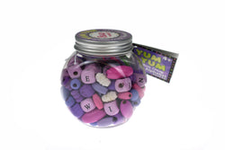 YUM YUM DIY ALPHABET BEAD PURPLE PLUM CRAZY