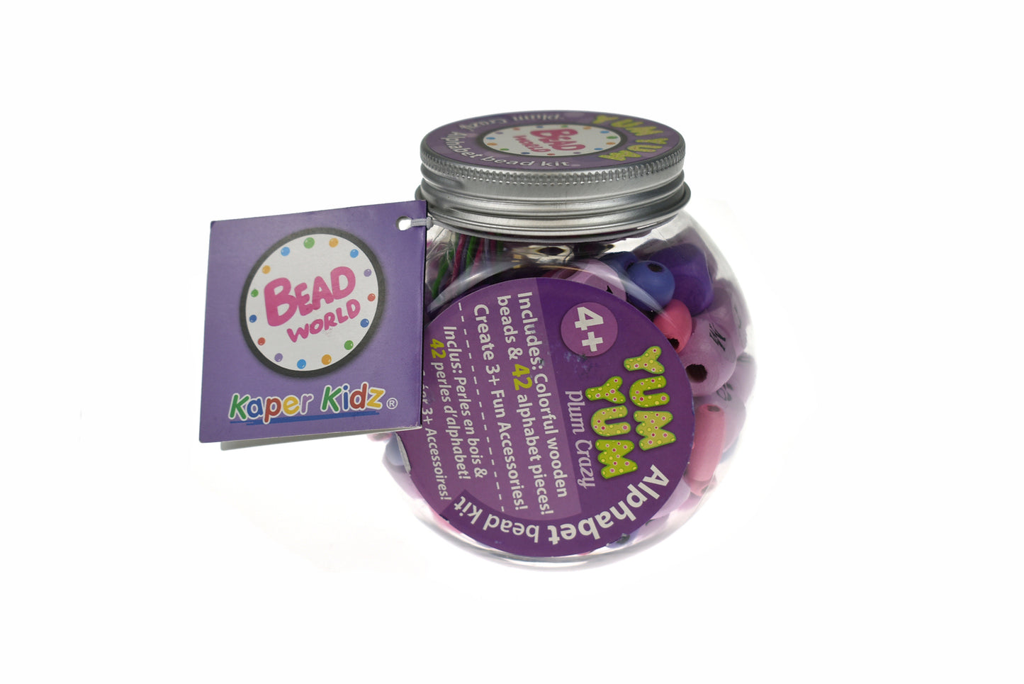 YUM YUM DIY ALPHABET BEAD PURPLE PLUM CRAZY
