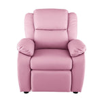 Kids Recliner Chairs Children Lounge Sofa PU Armchair w/ Hidden Storage