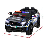 Rigo Kids Ride On police Car Toy Black