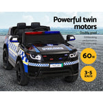 Rigo Kids Ride On police Car Toy Black
