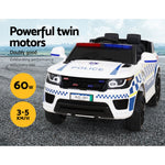 Rigo Kids Ride On police Car Toy White