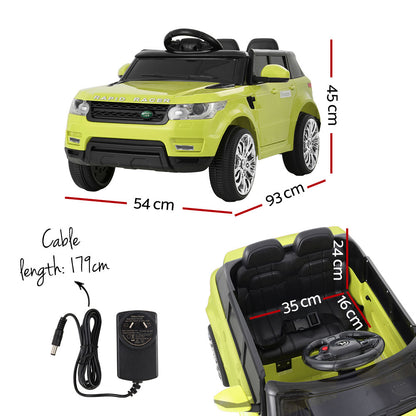 Kids Ride On Car 12V Electric Toys Cars Battery Remote Control Green