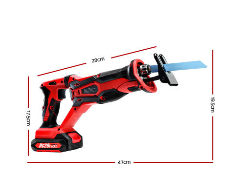 18V Lithium Cordless Reciprocating Saw Electric Corded Sabre Saw Tool