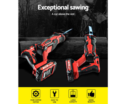 18V Lithium Cordless Reciprocating Saw Electric Corded Sabre Saw Tool