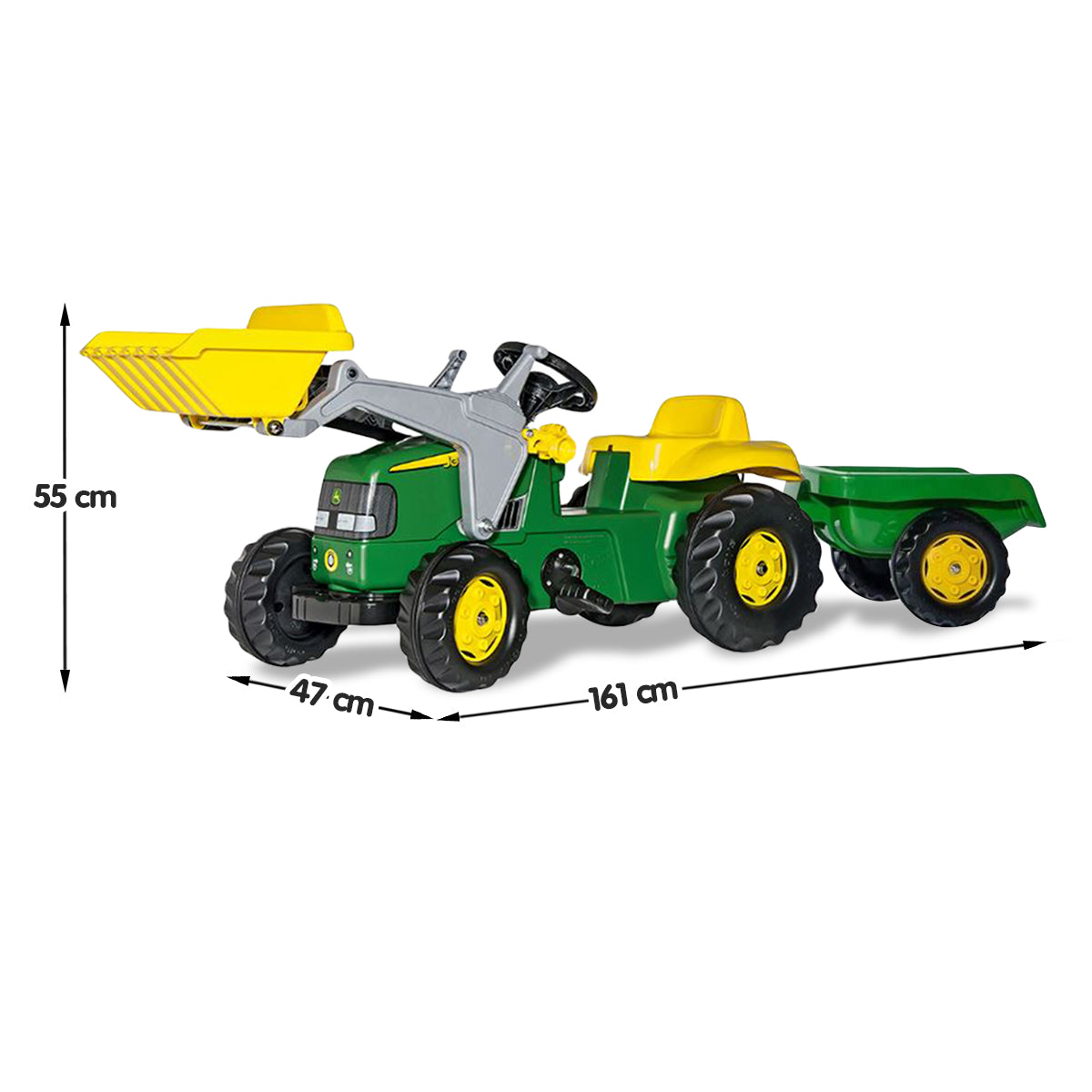  kids ride on tractor with trailer & loader
