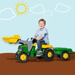 kids ride on tractor with trailer & loader