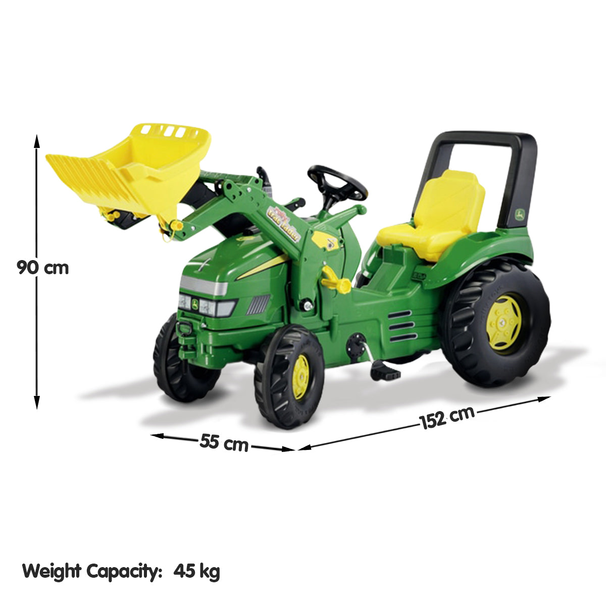 Kids premium ride on tractor with maxi loader