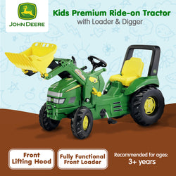 Kids premium ride on tractor with maxi loader