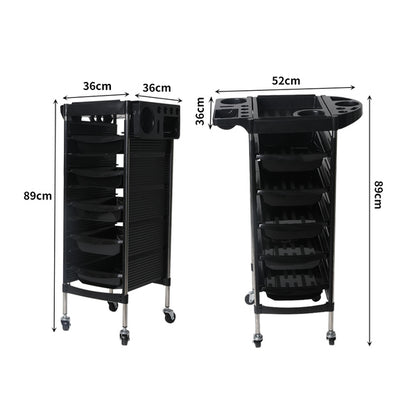 Salon Spa Rolling Storage Cart 6 Tier