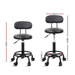 Salon Stool Swivel Barber Chairs Hairdressing Backrest Hydraulic Height