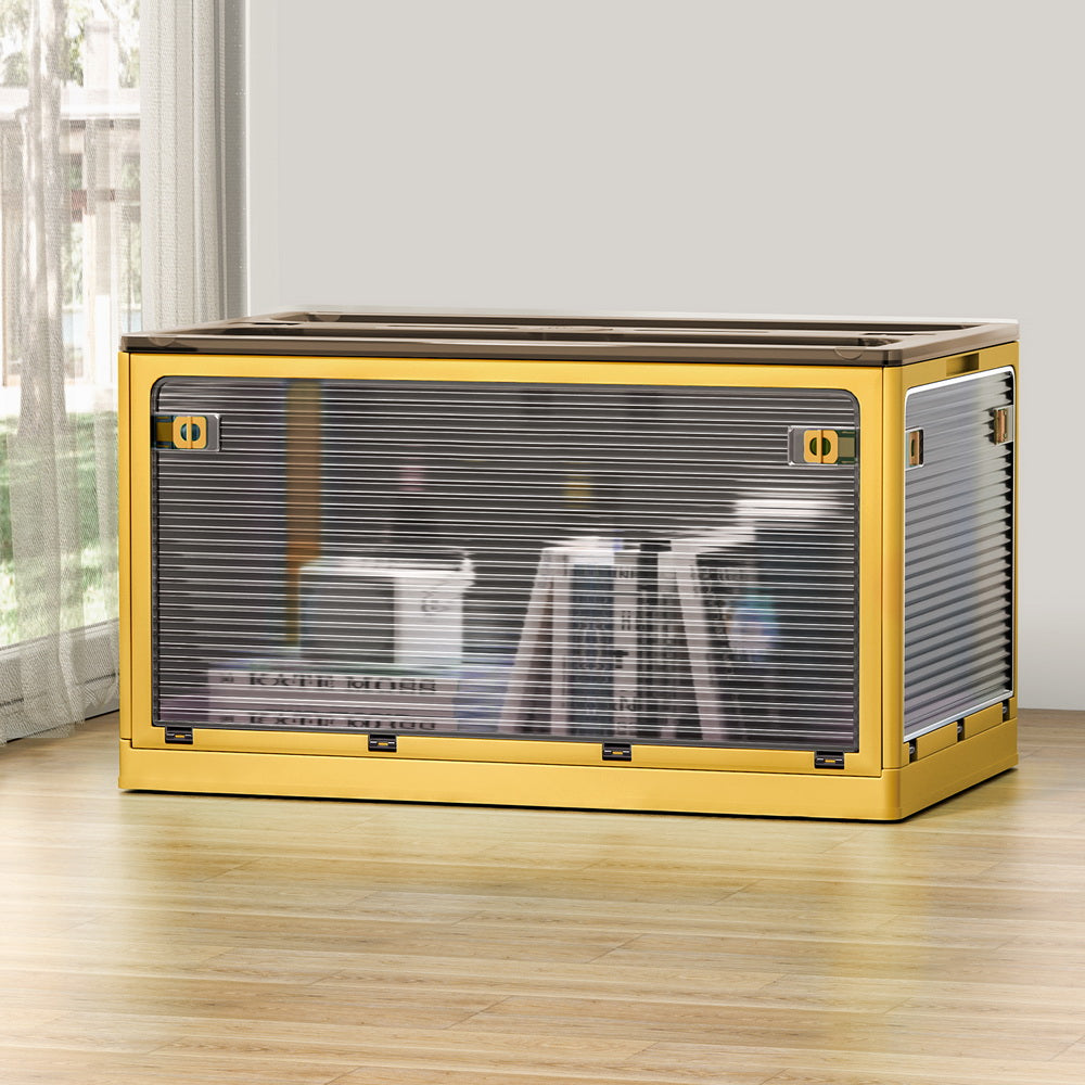 Storage Container Foldable Stackable Large 5 Sides Open