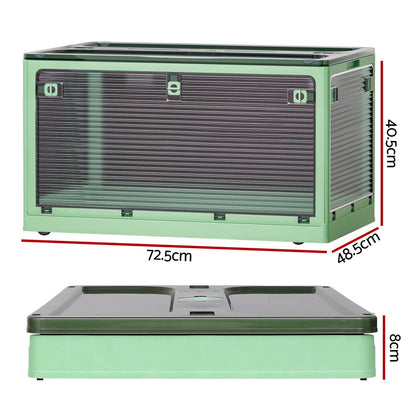 Storage Container Foldable Stackable Large 5 Sides Open