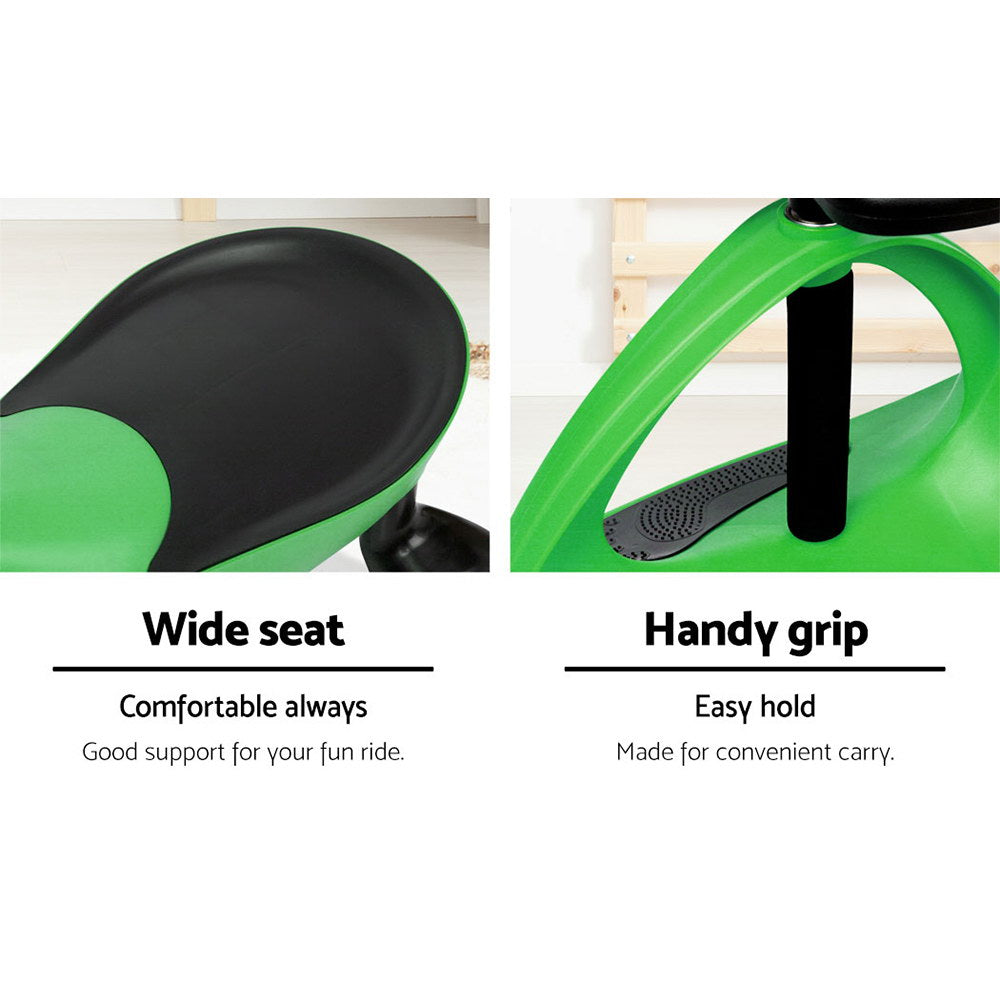 Kids Ride On Swing Car  -Green