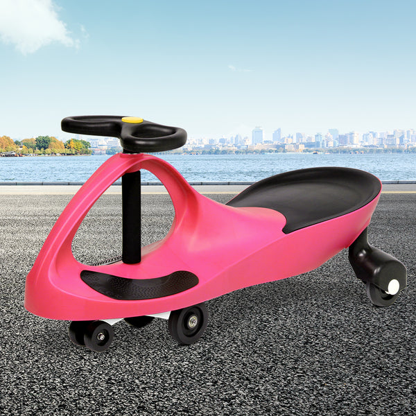  Rigo Kids Ride On Swing Car - Pink