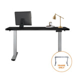 Office Standing Desk Frame Sit Table Leg Motorised Dual Motor Stand Grey(Frame Only)