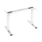 Office Standing Desk Frame Sit Stand Table Leg Motorised Dual Motor White(Frame Only)
