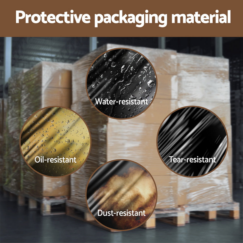 400m 2pcs Stretch Film Shrink Wrap Rolls Protect Package Material