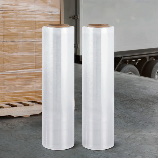  400m 2pcs Stretch Film Shrink Wrap Rolls Protect Package Material