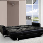 5 Seater PU Faux Leather Corner Sofa Bed Couch with Chaise