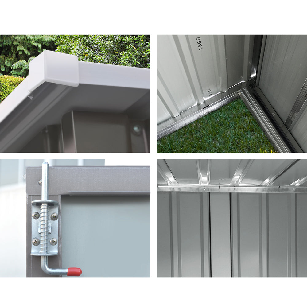 Garden Shed Outdoor Storage 1.95x1.31M Steel Workshop House Tool