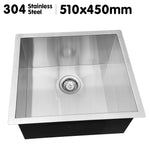 304 Stainless Steel Undermount Topmount Kitchen Laundry Sink - 510 x 450mm