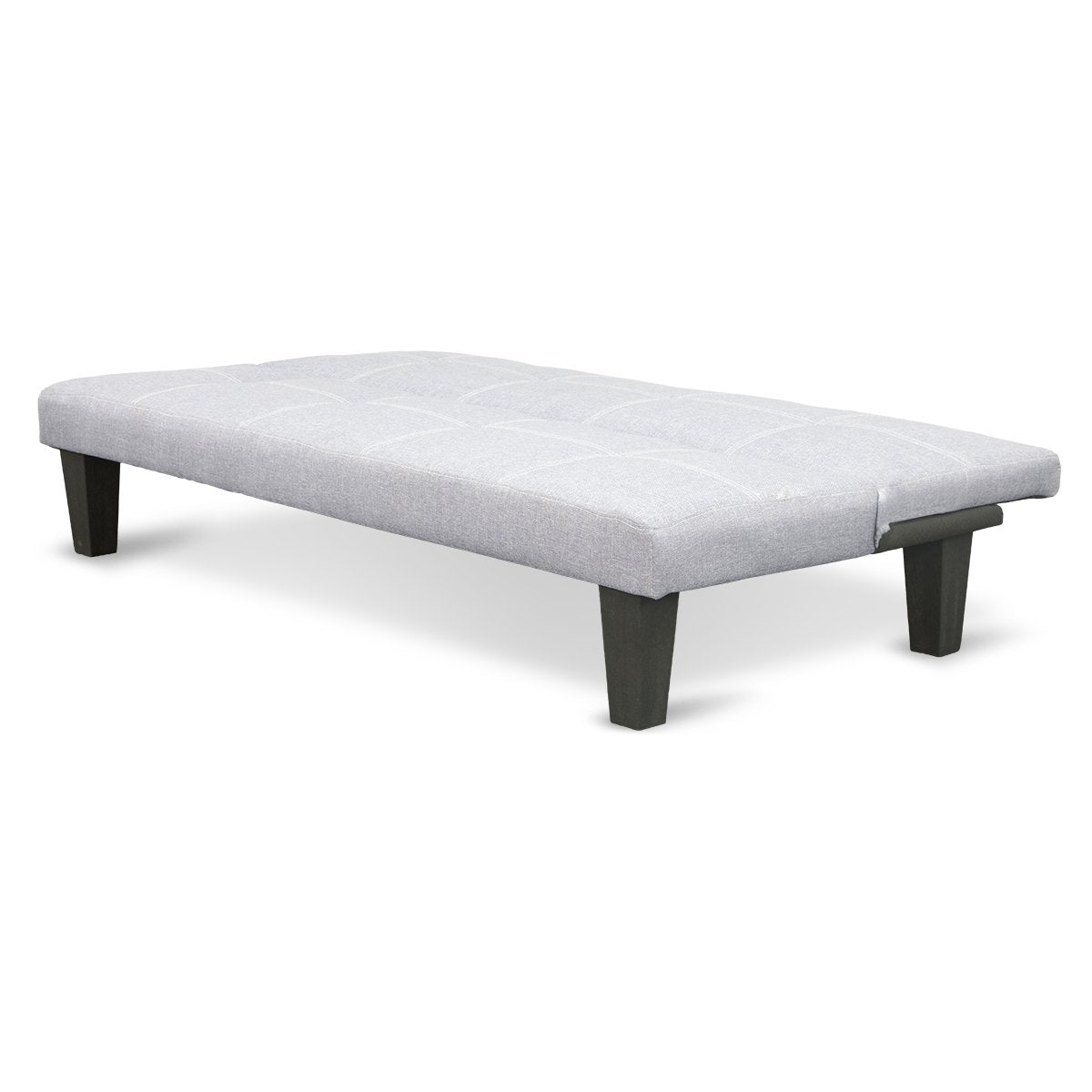 2 Seater Modular Linen Fabric Sofa Bed Couch Light Grey