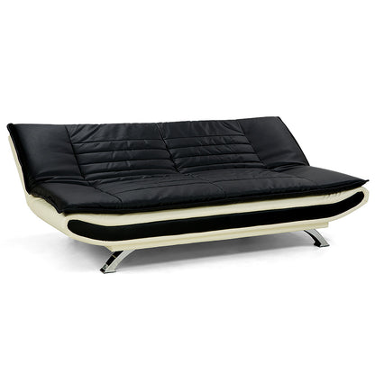 Faux Leather Upholstered 3 Seater Sofa - Dual Colour