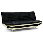 Leather Upholstered 3 Seater Sofa - Dual Colour