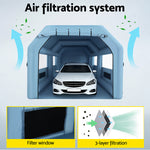 Inflatable Spray Booth Car Paint Tent Filter System 2 Blowers