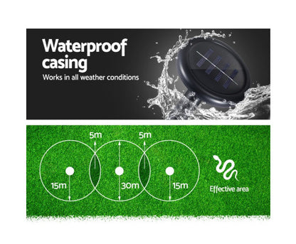 12X Solar Powered Snake Repellers Pest Repellent