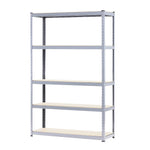 5 Shelf Storage Rack Galvanized Steel - 180x120cm