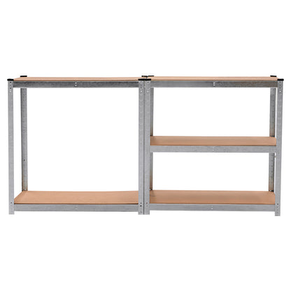 5 Shelf Adjustable Storage Rack Work Table Galvanized Steel 180x90cm