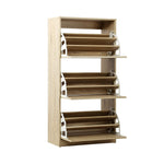 Shoes Rack Shoe Storage Cabinet Organiser Shelf 3 Doors 45 Pairs Wooden