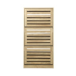 Shoes Rack Shoe Storage Cabinet Organiser Shelf 3 Doors 45 Pairs Wooden