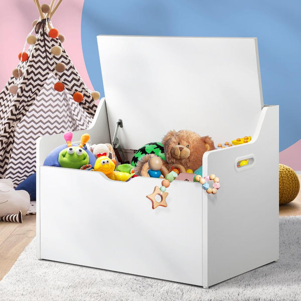  Kids Toy Box Storage Chest Container Children Bench Clothes Organiser