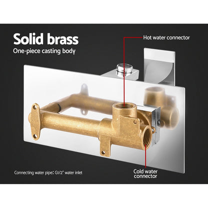 Cefito Bathroom Tap SET OF 2 Sink Brass Silver