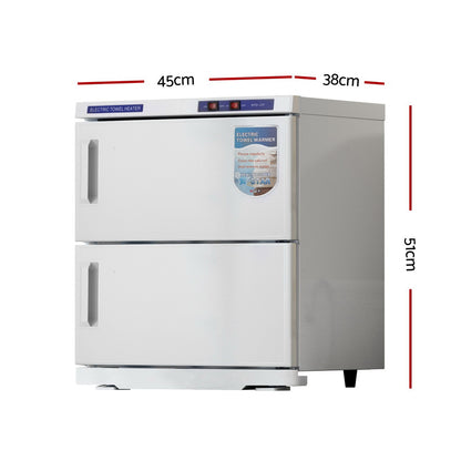 16L/23L/32L Towel Warmer UV Sterilizer Heater Cabinet Beauty Salon White