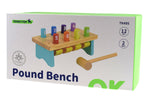 Wooden Knock Bench With 8 Pins